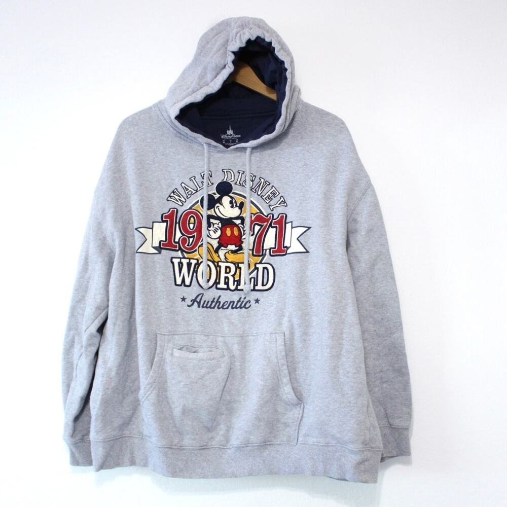 Mickey Mouse Disney Hooded Sweatshirt Large
